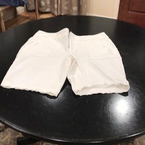 INC white basic shorts
